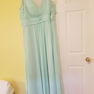 Mint green bridesmaid dress